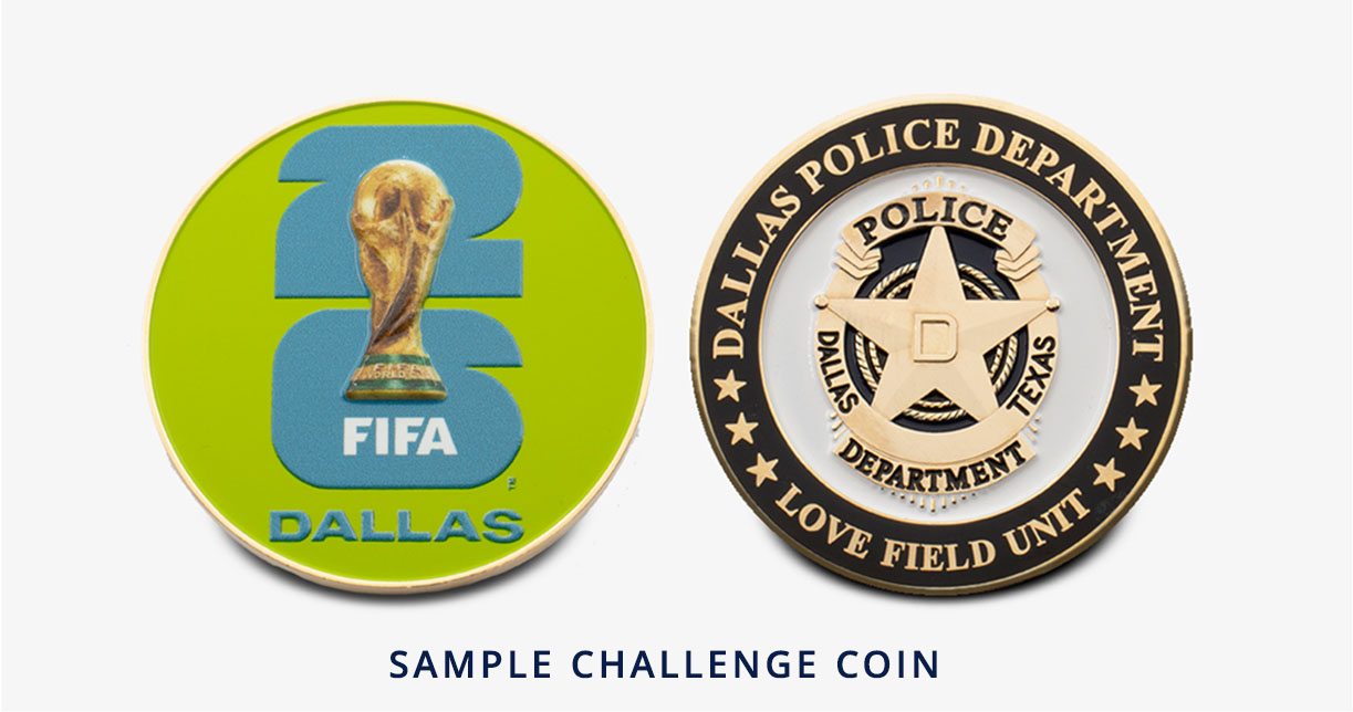 FIFA WORLD CUP 26 DALLAS POLICE CHALLENGE COIN
